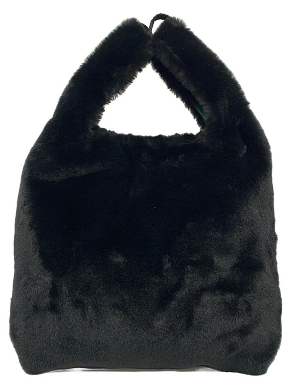 LESPORTSAC Black Fake Fur Tote Bag